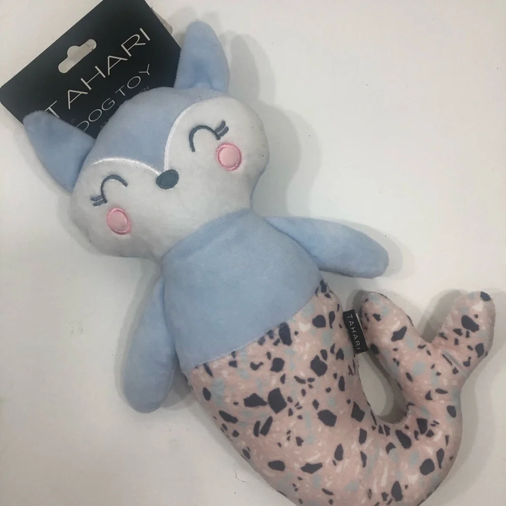 Tahari Blue Fox Plush Toy